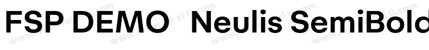 FSP DEMO   Neulis SemiBold Regula字体转换